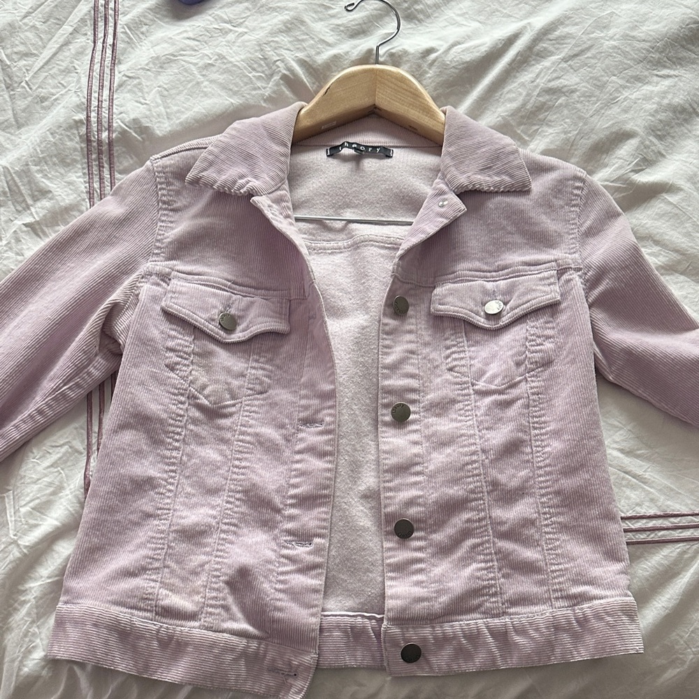 Theory Light Pink Jean Jacket
